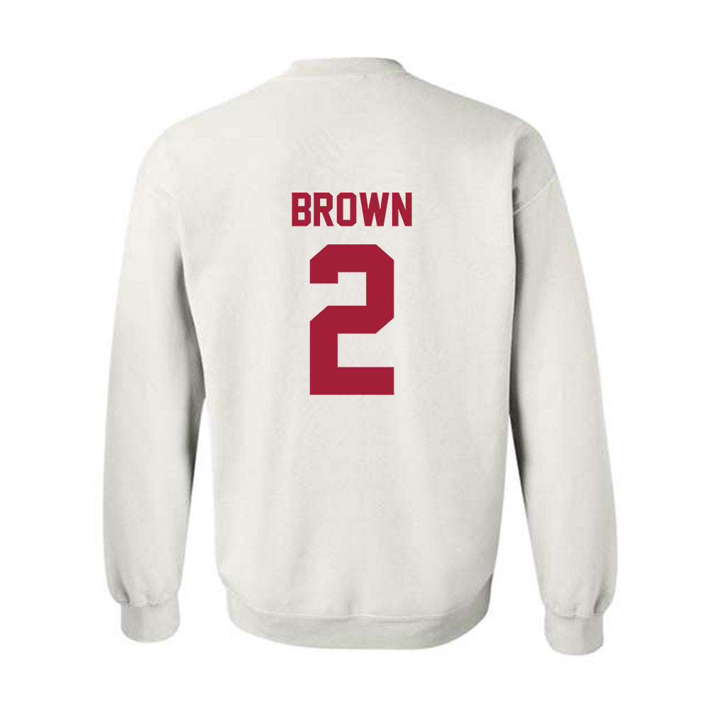 Arkansas - NCAA Men's Basketball : Amere Brown - Generic Shersey Crewneck Sweatshirt-1