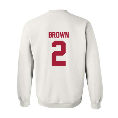 Arkansas - NCAA Men's Basketball : Amere Brown - Generic Shersey Crewneck Sweatshirt-1