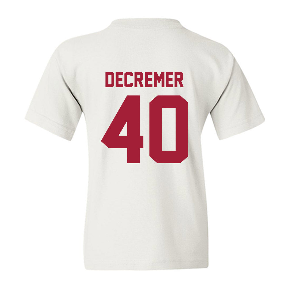 Arkansas - NCAA Baseball : James DeCremer - Generic Shersey Youth T-Shirt-1