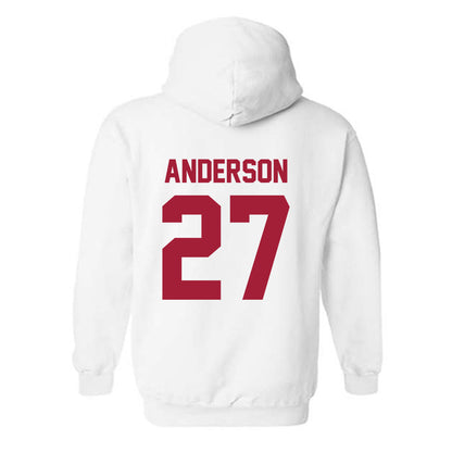 Arkansas - NCAA Women's Soccer : Dejionee Anderson - Generic Shersey Hooded Sweatshirt