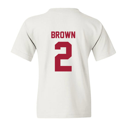 Arkansas - NCAA Men's Basketball : Amere Brown - Generic Shersey Youth T-Shirt-1