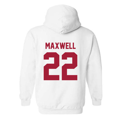 Arkansas - NCAA Baseball : Logan Maxwell - Generic Shersey Hooded Sweatshirt-1