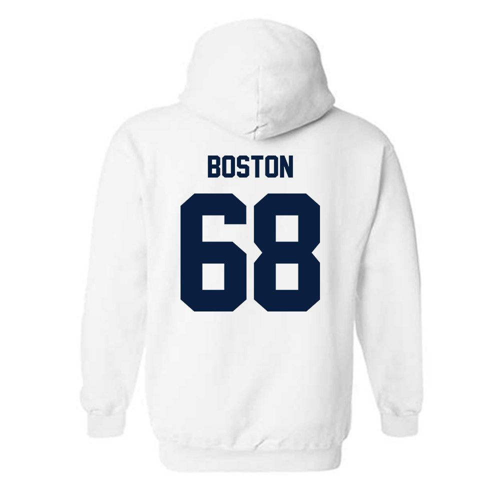 Monmouth - NCAA Football : Logan Boston - Classic Shersey Hooded Sweatshirt-1