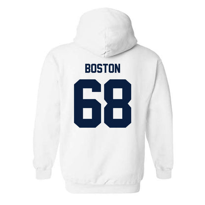 Monmouth - NCAA Football : Logan Boston - Classic Shersey Hooded Sweatshirt-1