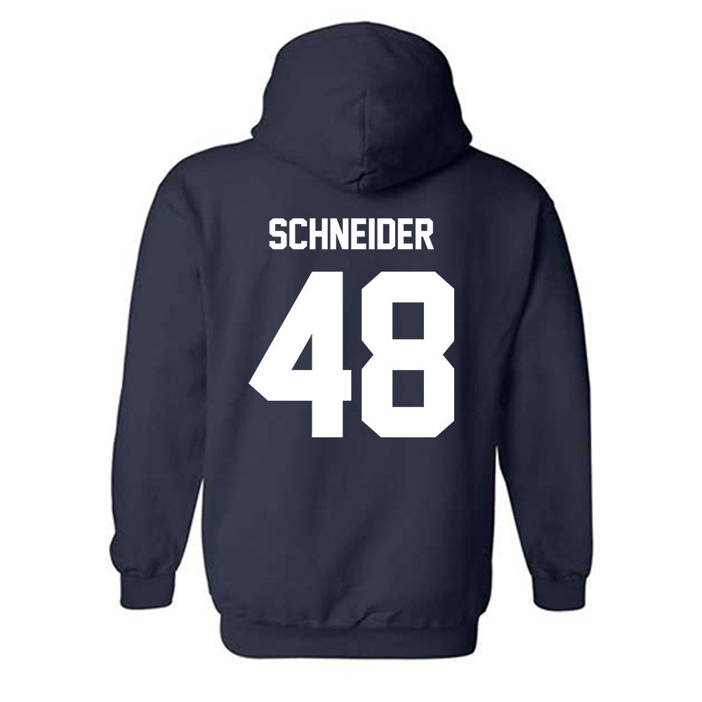 Monmouth - NCAA Men's Lacrosse : Jake Schneider - Classic Shersey Hooded Sweatshirt-1