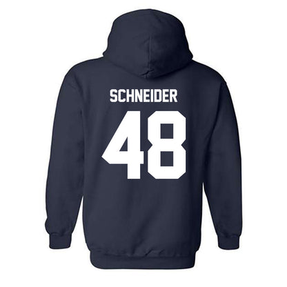 Monmouth - NCAA Men's Lacrosse : Jake Schneider - Classic Shersey Hooded Sweatshirt-1