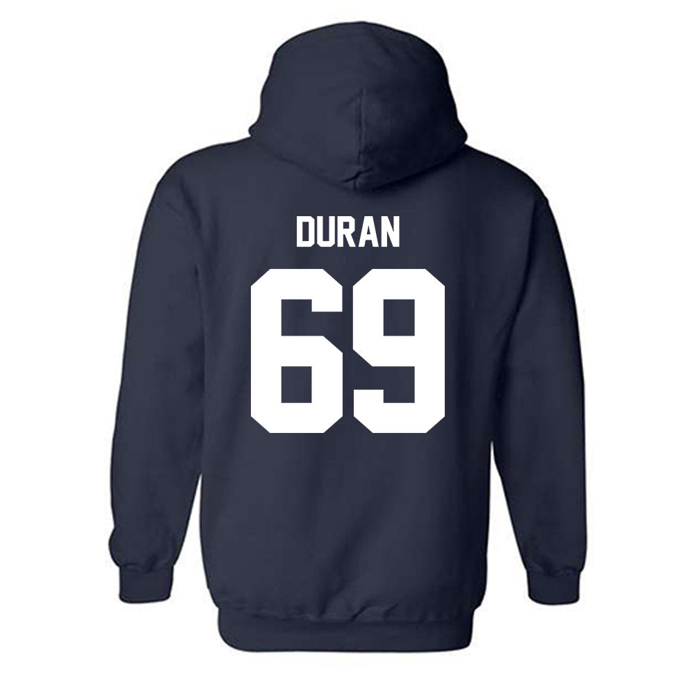 Monmouth - NCAA Football : Josh Duran - Classic Shersey Hooded Sweatshirt-1