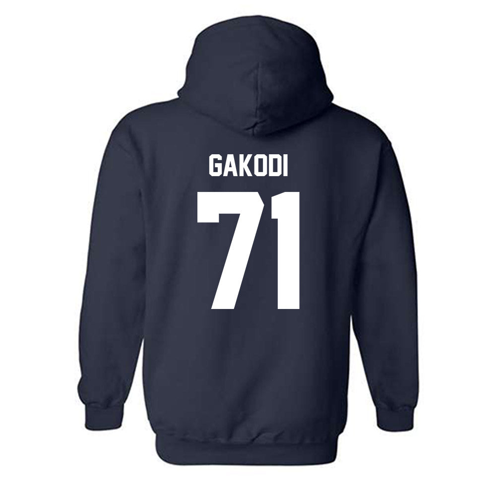 Monmouth - NCAA Football : Moses Gakodi - Classic Shersey Hooded Sweatshirt-1