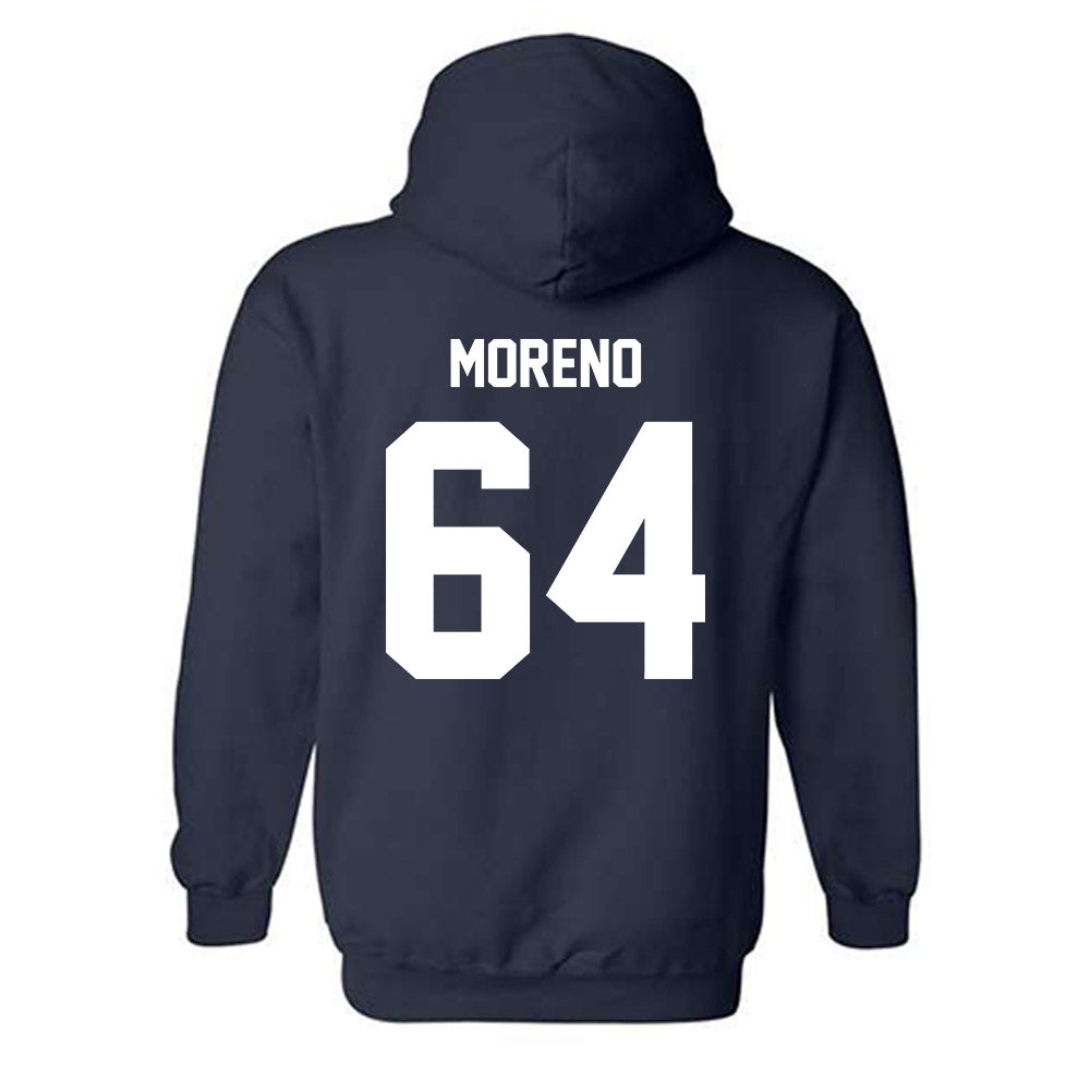 Monmouth - NCAA Football : Chris Moreno - Classic Shersey Hooded Sweatshirt-1