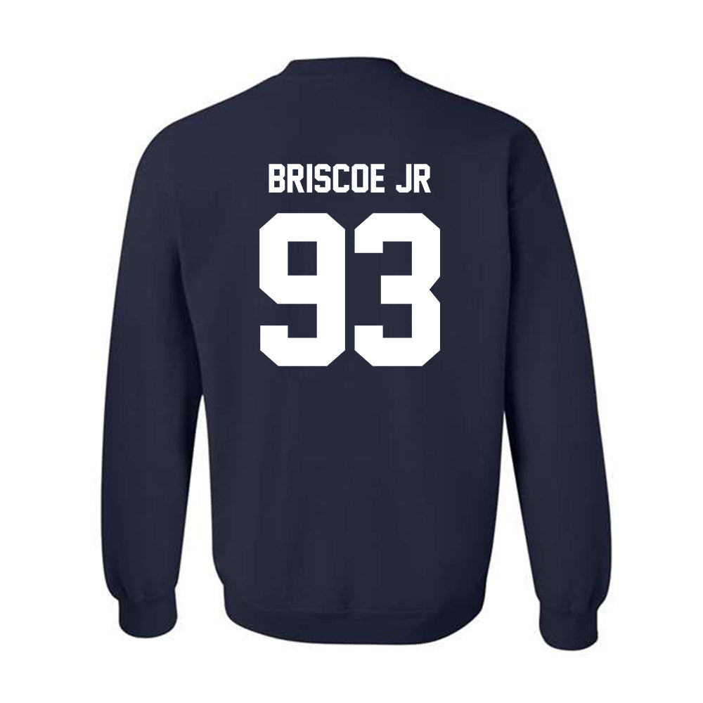 Monmouth - NCAA Football : DJ Briscoe Jr - Classic Shersey Crewneck Sweatshirt-1