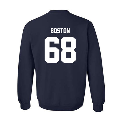 Monmouth - NCAA Football : Logan Boston - Classic Shersey Crewneck Sweatshirt-1