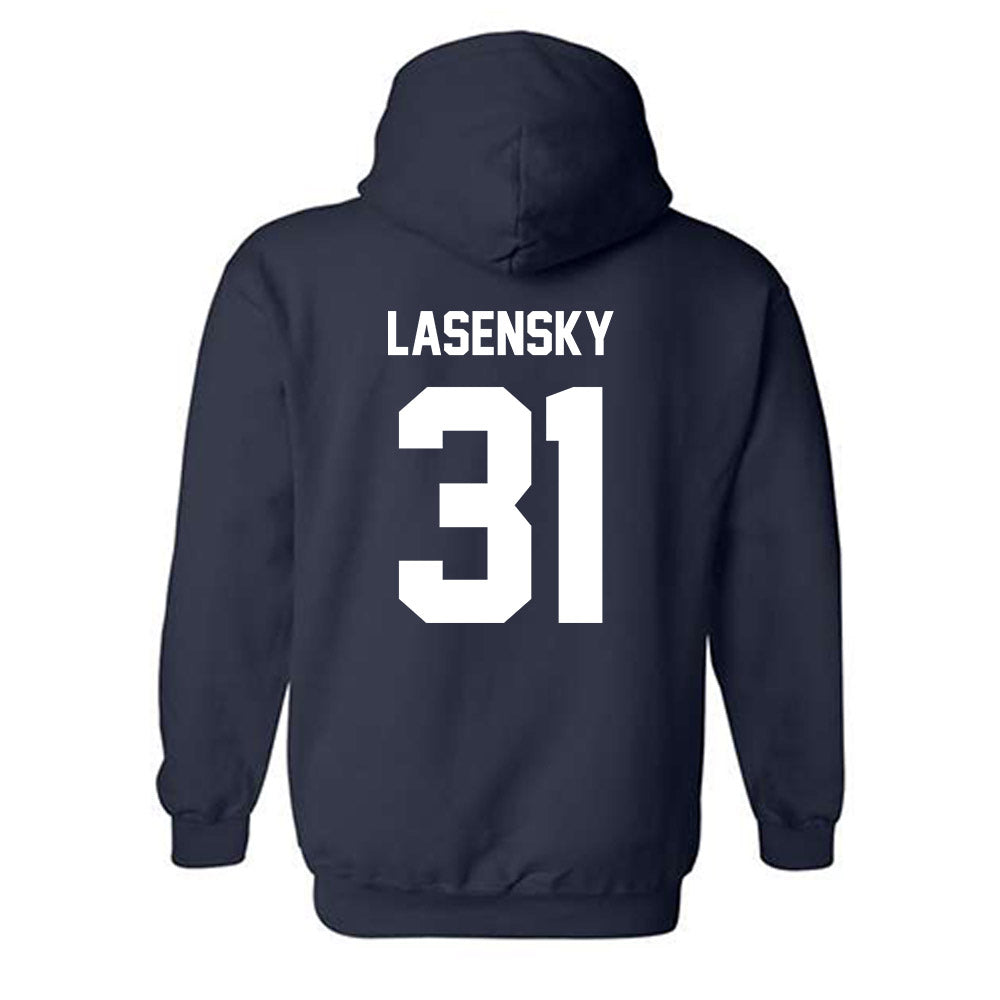 Monmouth - NCAA Men's Lacrosse : Brayden Lasensky - Classic Shersey Hooded Sweatshirt-1