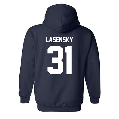 Monmouth - NCAA Men's Lacrosse : Brayden Lasensky - Classic Shersey Hooded Sweatshirt-1