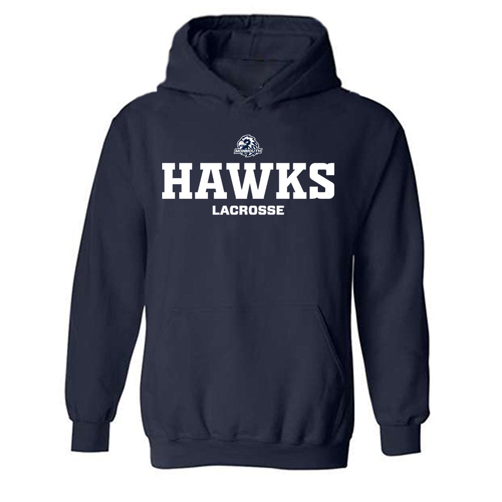 Monmouth - NCAA Men's Lacrosse : Gabe Bowen-Slott - Classic Shersey Hooded Sweatshirt-0
