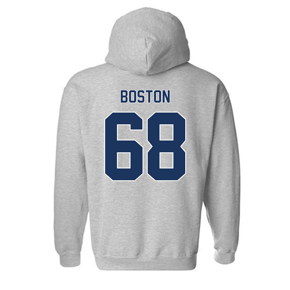Monmouth - NCAA Football : Logan Boston - Classic Shersey Hooded Sweatshirt-1