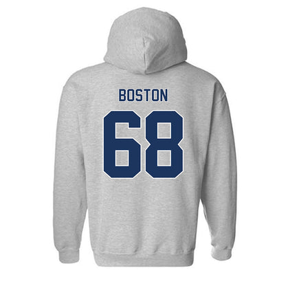 Monmouth - NCAA Football : Logan Boston - Classic Shersey Hooded Sweatshirt-1