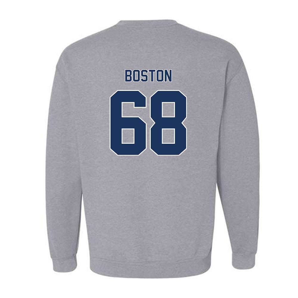 Monmouth - NCAA Football : Logan Boston - Classic Shersey Crewneck Sweatshirt-1
