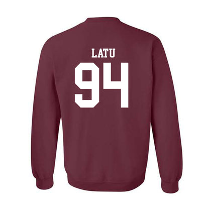 NSU - NCAA Football : Tau Latu - Classic Shersey Crewneck Sweatshirt-1