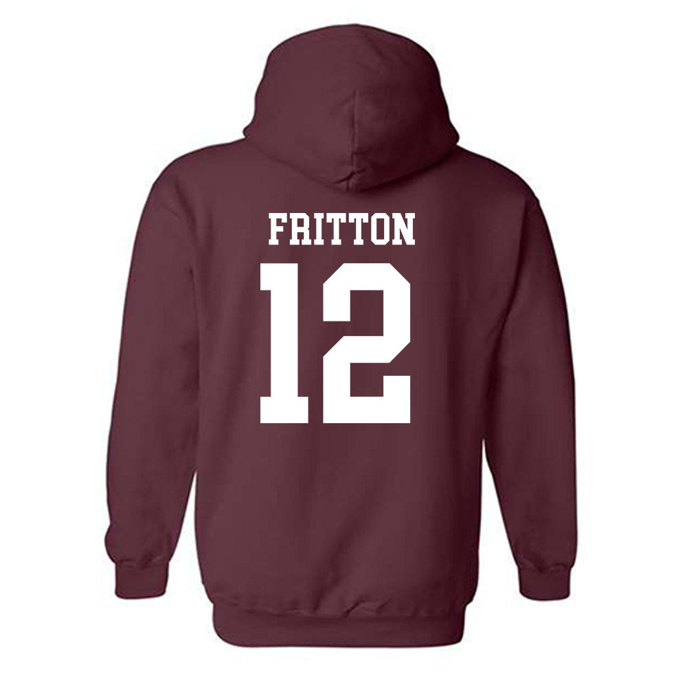NSU - NCAA Football : Collin Fritton - Classic Shersey Hooded Sweatshirt-1