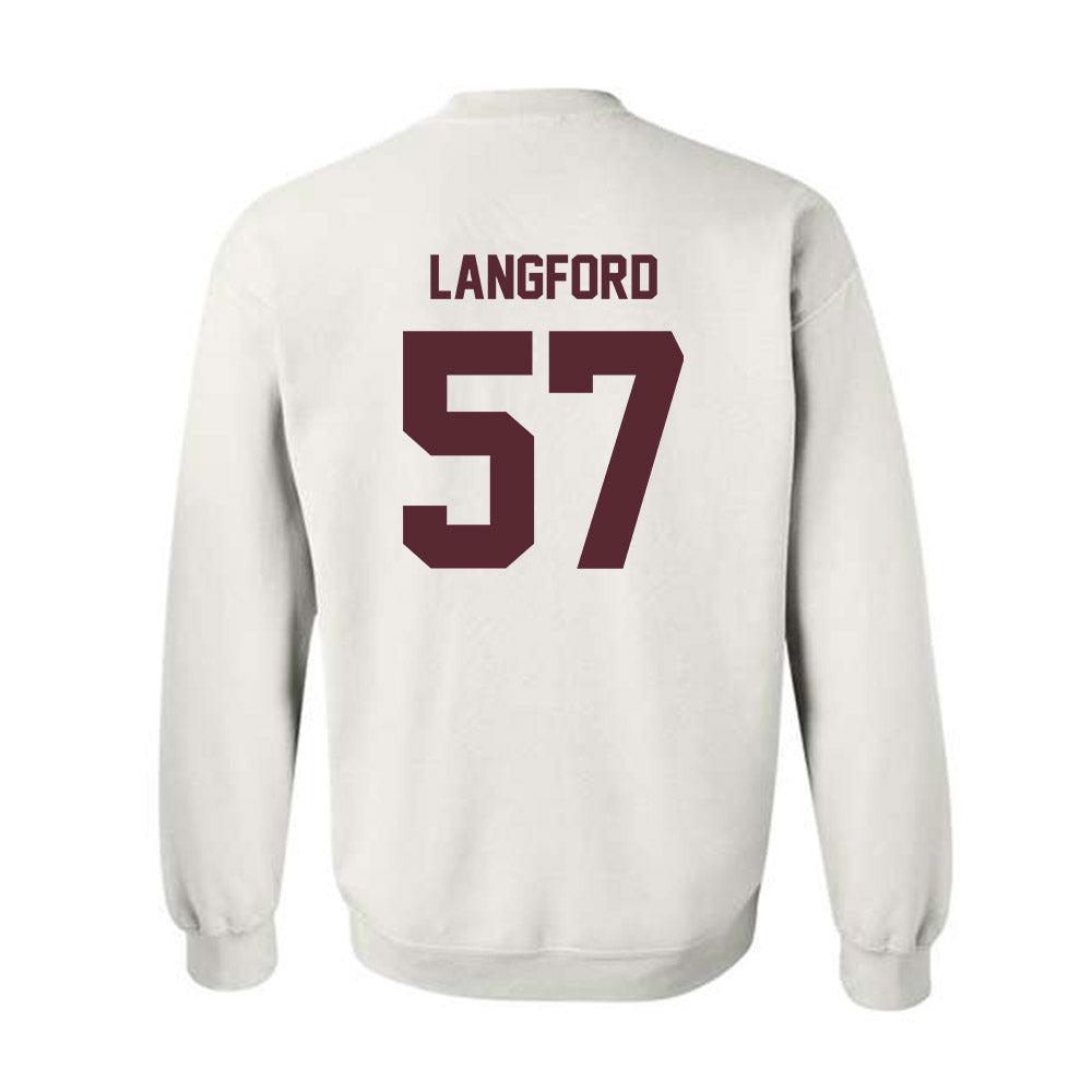 Texas State - NCAA Football : Ian Langford - Crewneck Sweatshirt-1