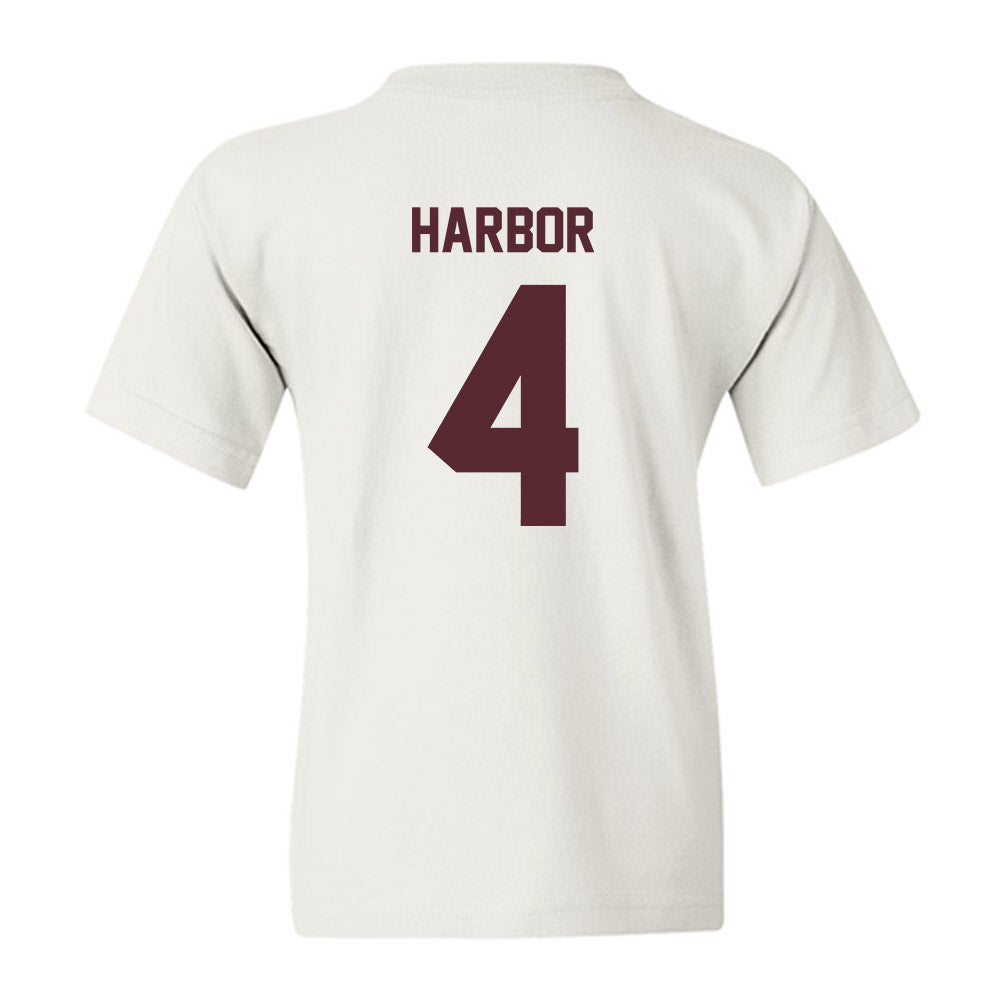 Texas State - NCAA Women's Basketball : Myla Harbor - Youth T-Shirt-1