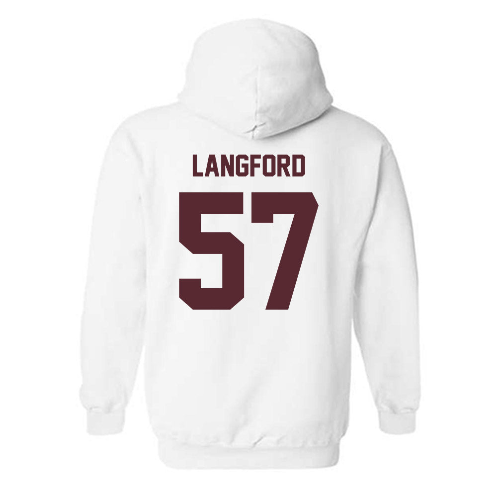 Texas State - NCAA Football : Ian Langford - Hooded Sweatshirt-1