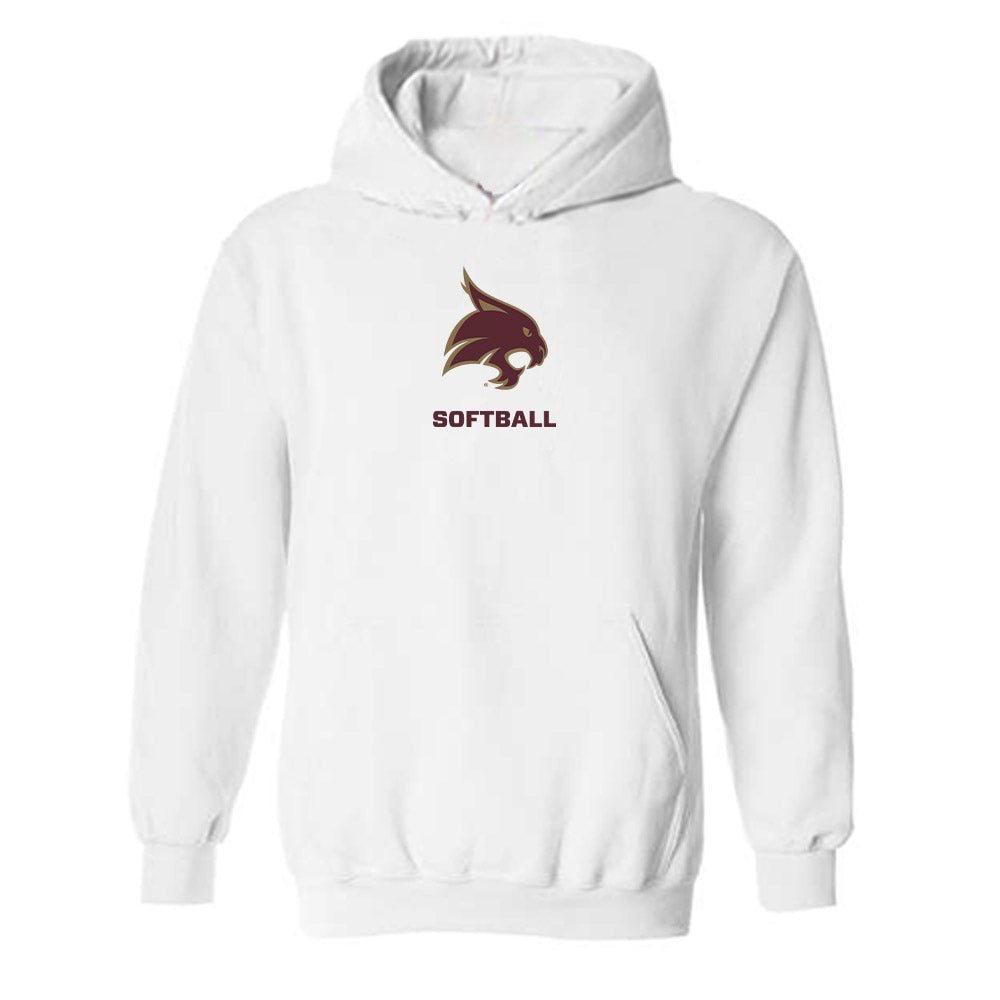 Texas State - NCAA Softball : Karmyn Bass - Hooded Sweatshirt-0