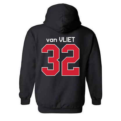 Fairfield - NCAA Women's Basketball : Milou van Vliet - Classic Shersey Hooded Sweatshirt-1