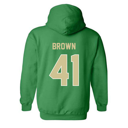 USF - NCAA Football : George Brown - Sports Shersey Hooded Sweatshirt