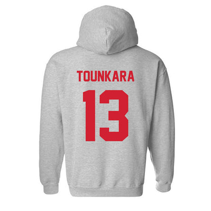 Arkansas State - NCAA Men's Basketball : Aly Tounkara - Classic Shersey Hooded Sweatshirt-1