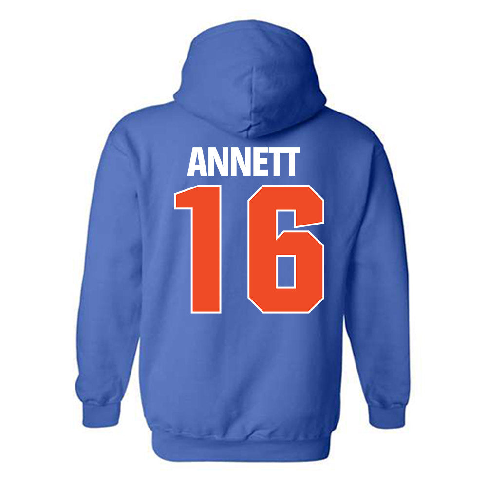 Boise State - NCAA Football : Kaleb Annett - Sport Shersey Hooded Sweatshirt