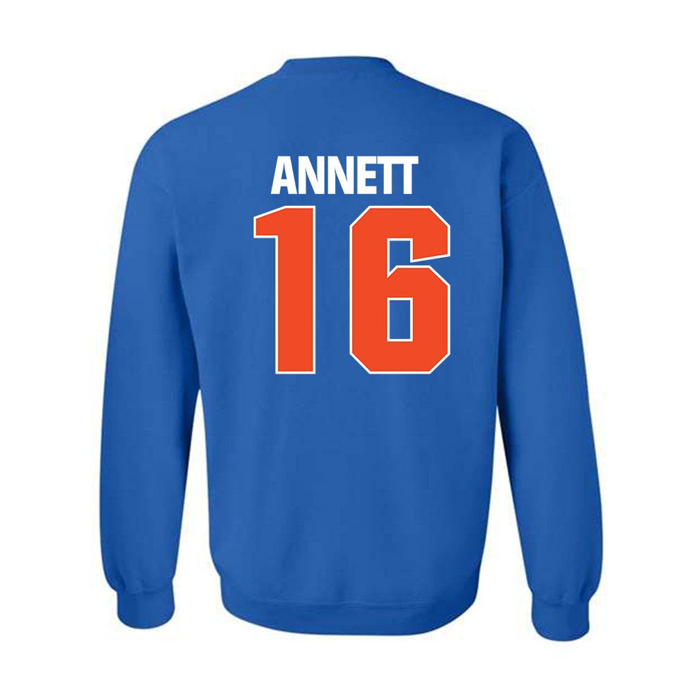 Boise State - NCAA Football : Kaleb Annett - Sport Shersey Crewneck Sweatshirt