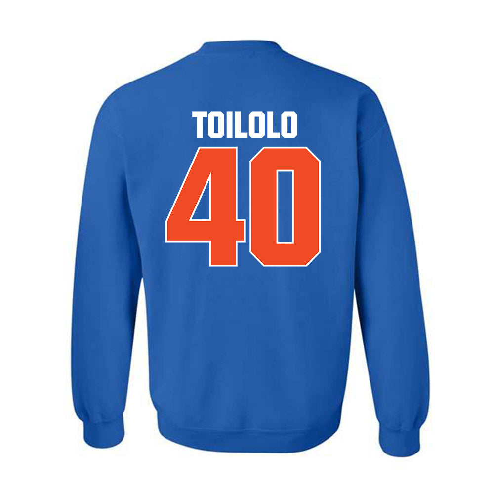 Boise State - NCAA Football : De'Shawn Toilolo - Sport Shersey Crewneck Sweatshirt-1