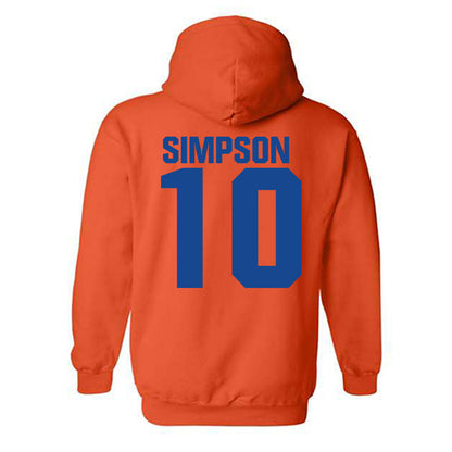 Boise State - NCAA Football : Andrew Simpson - Sport Shersey Hooded Sweatshirt