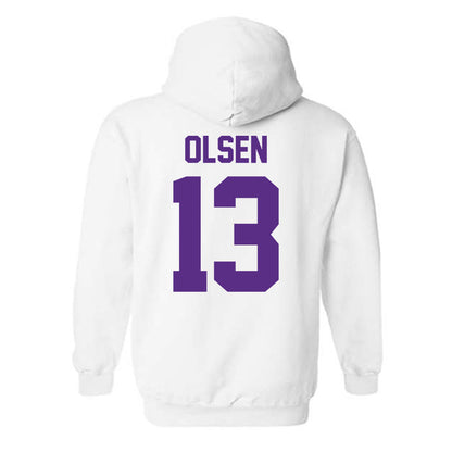 Furman - NCAA Football : Ian Olsen - Classic Shersey Hooded Sweatshirt-1