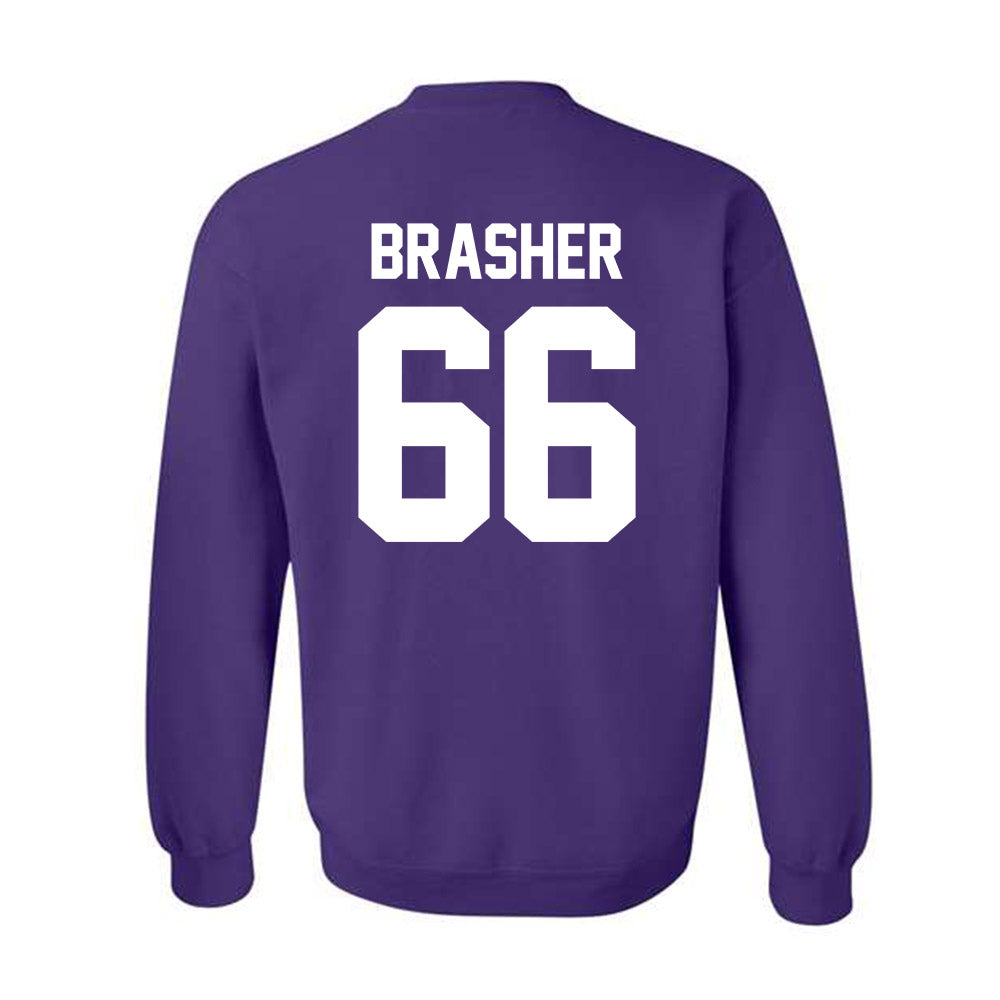 Furman - NCAA Football : Eli Brasher - Classic Shersey Crewneck Sweatshirt-1
