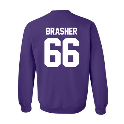 Furman - NCAA Football : Eli Brasher - Classic Shersey Crewneck Sweatshirt-1