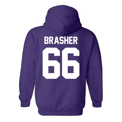 Furman - NCAA Football : Eli Brasher - Classic Shersey Hooded Sweatshirt-1