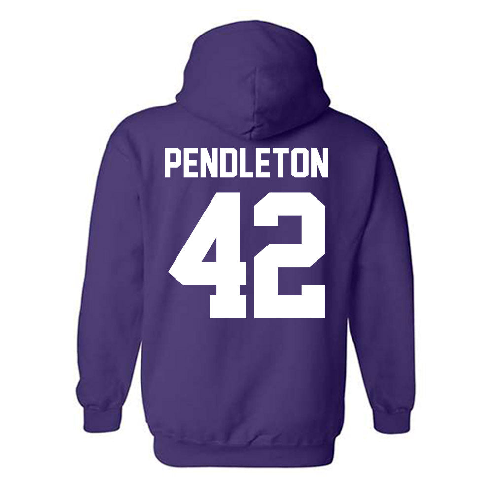 Furman - NCAA Football : Jakeman Pendleton - Classic Shersey Hooded Sweatshirt-1