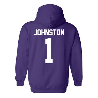 Furman - NCAA Men's Basketball : Charles Johnston - Classic Shersey Hooded Sweatshirt-1