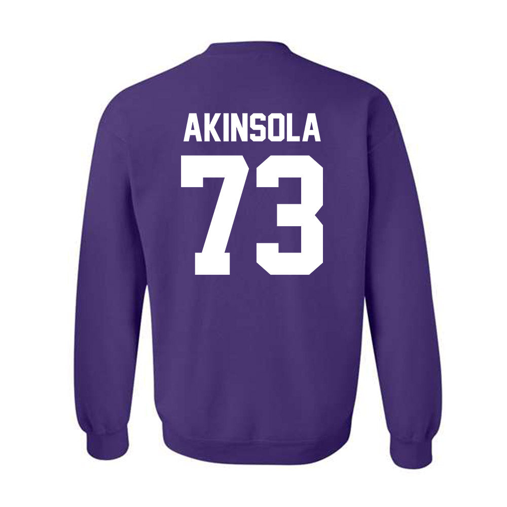 Furman - NCAA Football : Noah Akinsola - Classic Shersey Crewneck Sweatshirt-1