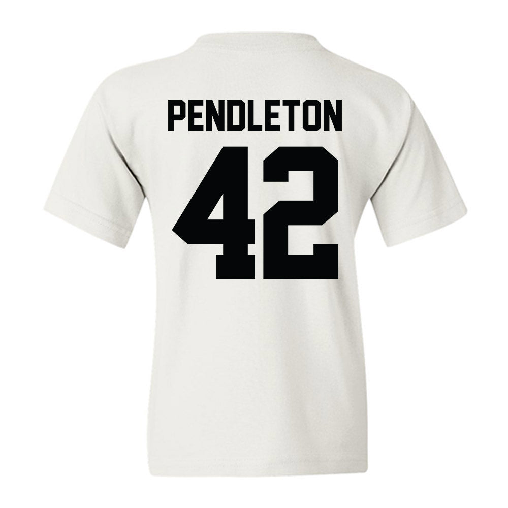 Furman - NCAA Football : Jakeman Pendleton - Classic Shersey Youth T-Shirt-1