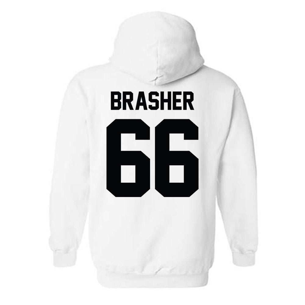 Furman - NCAA Football : Eli Brasher - Classic Shersey Hooded Sweatshirt-1