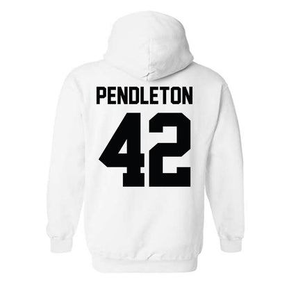 Furman - NCAA Football : Jakeman Pendleton - Classic Shersey Hooded Sweatshirt-1
