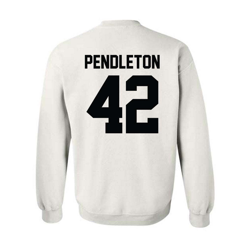 Furman - NCAA Football : Jakeman Pendleton - Classic Shersey Crewneck Sweatshirt-1