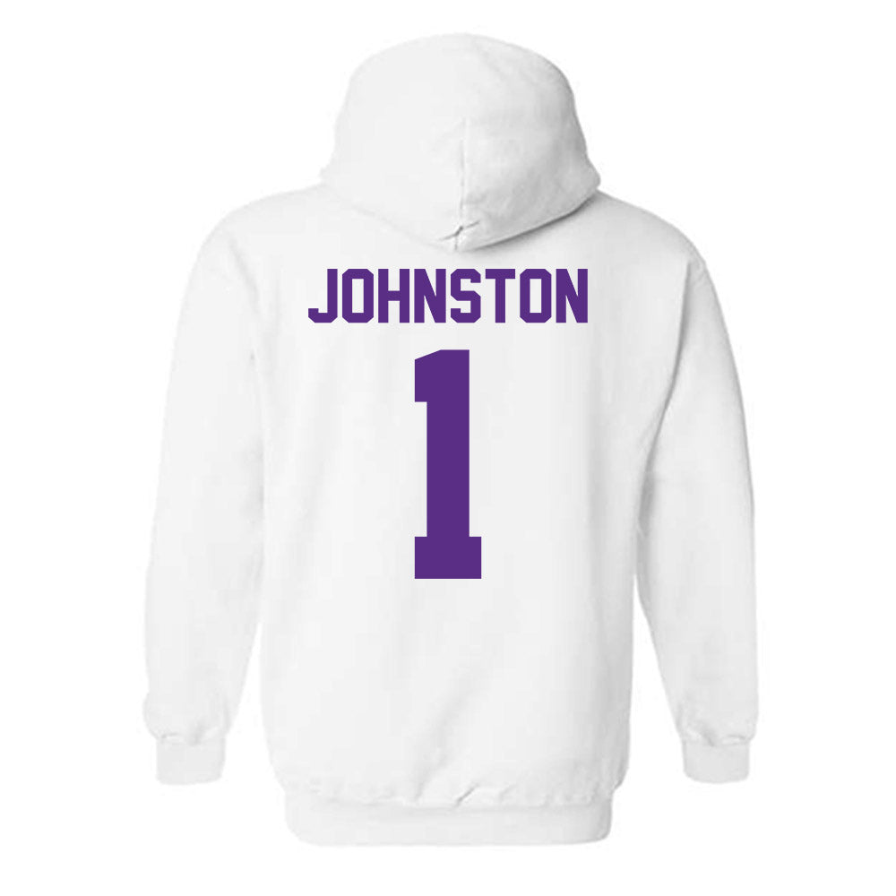 Furman - NCAA Men's Basketball : Charles Johnston - Classic Shersey Hooded Sweatshirt-1