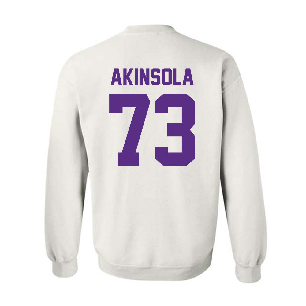 Furman - NCAA Football : Noah Akinsola - Classic Shersey Crewneck Sweatshirt-1