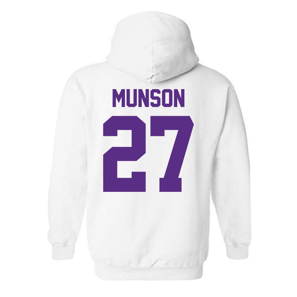 Furman - NCAA Men's Soccer : Luke Munson - Classic Shersey Hooded Sweatshirt-1