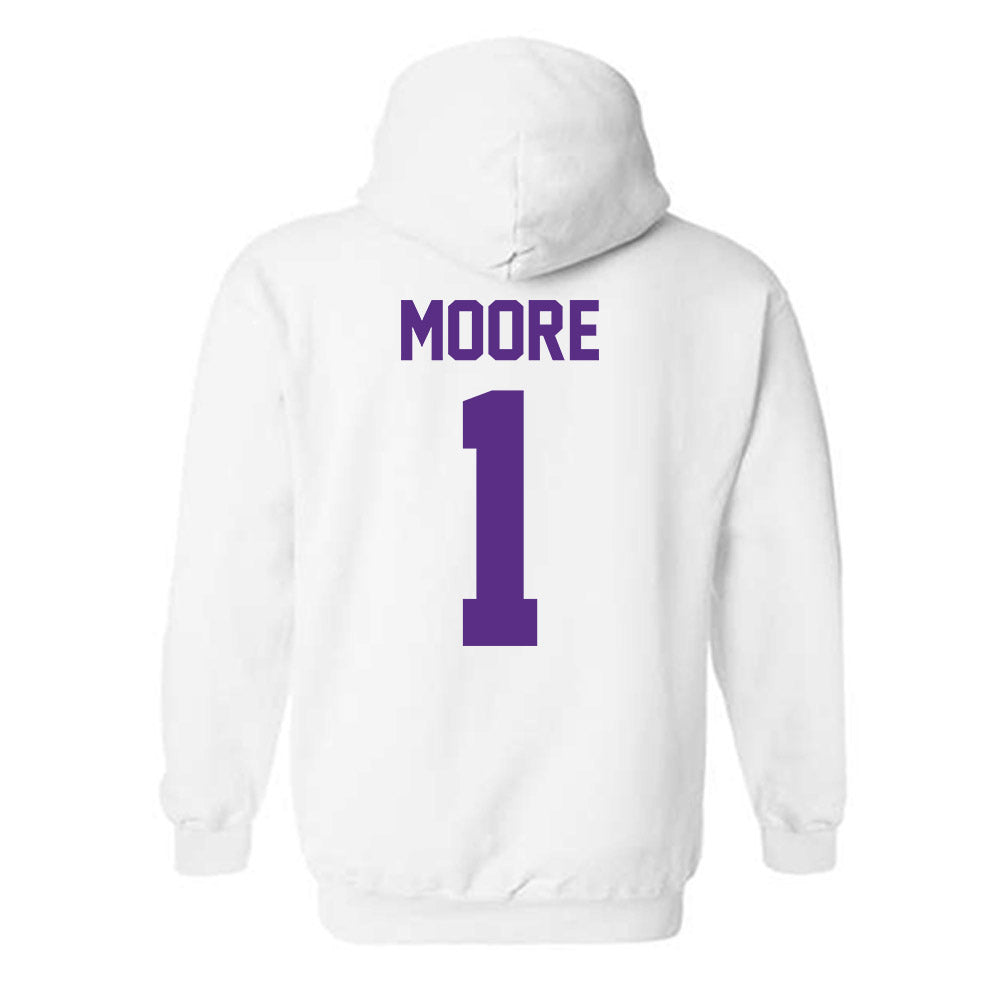 Furman - NCAA Women's Volleyball : Kacie Moore - Classic Shersey Hooded Sweatshirt-1