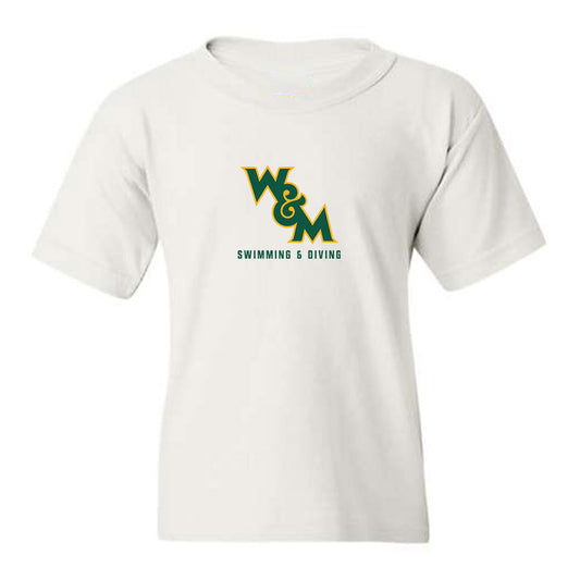 William & Mary - NCAA Men's Swimming & Diving : Logan McDonald - Youth T-Shirt